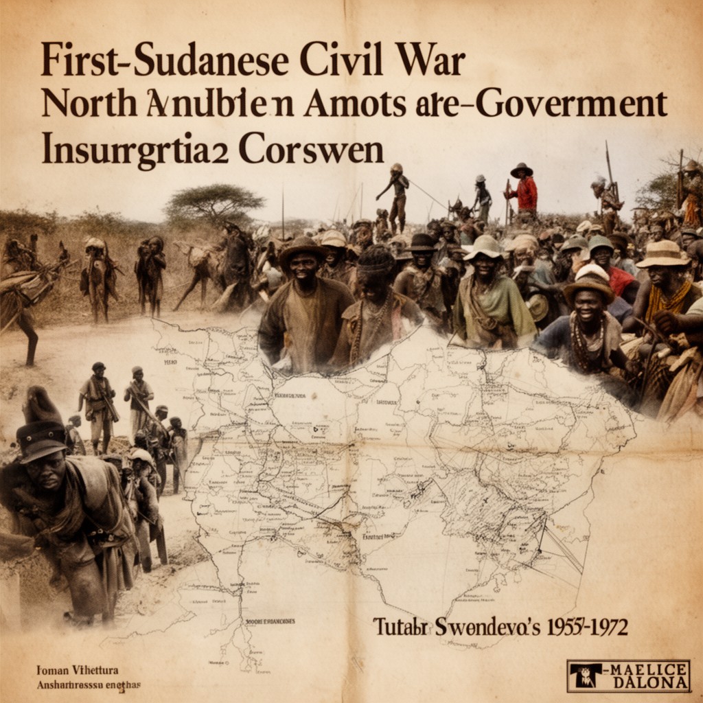 AI-generated illustration of First Sudanese Civil War