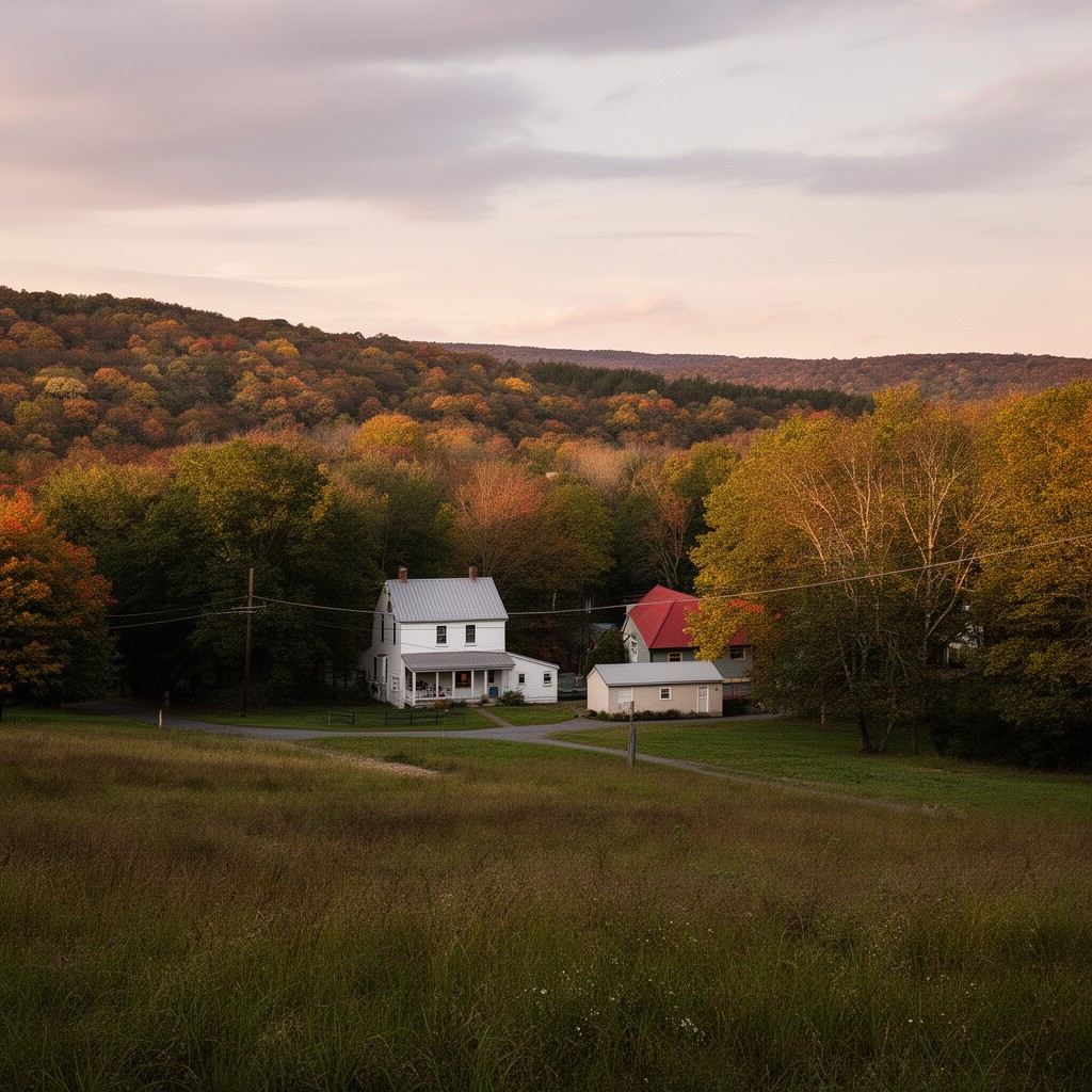 AI-generated illustration of Fitzwilliam, New Hampshire, United States