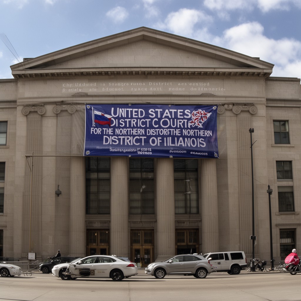 AI-generated illustration of United States District Court for the Northern District of Illinois