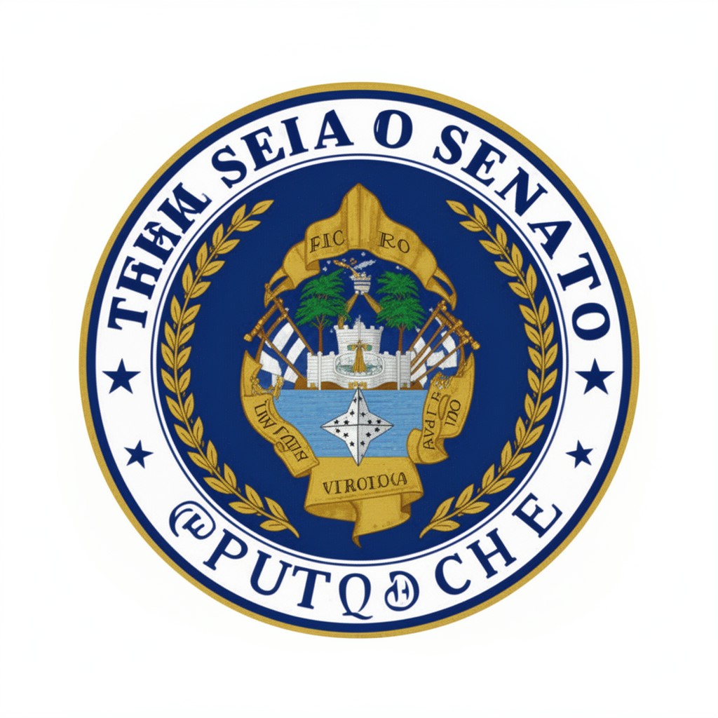 AI-generated illustration of Seal of the Senate of Puerto Rico