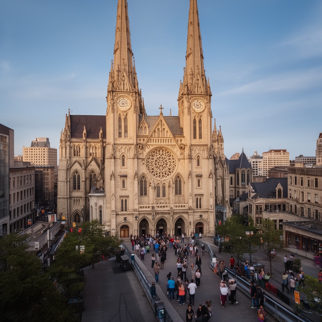 AI-generated illustration of Roman Catholic Archdiocese of Montreal