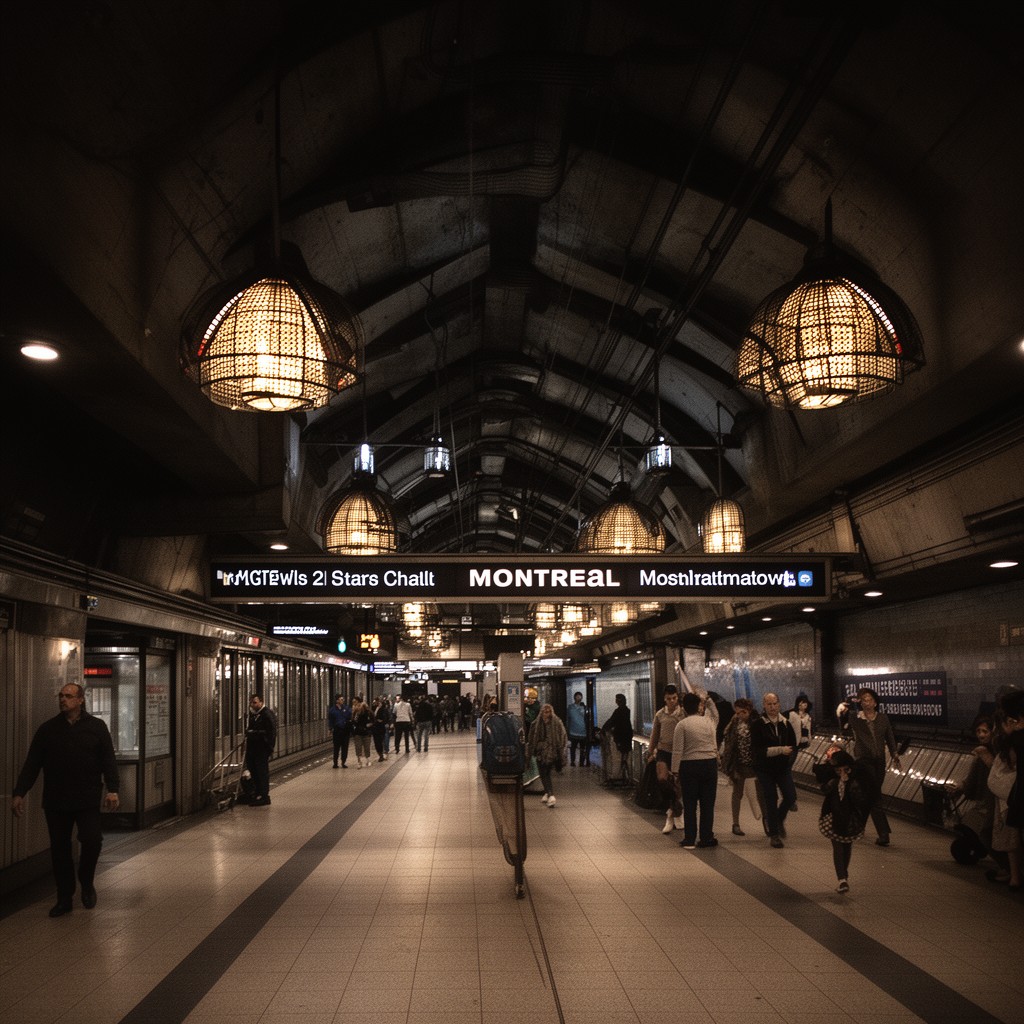 AI-generated illustration of Montreal Metro