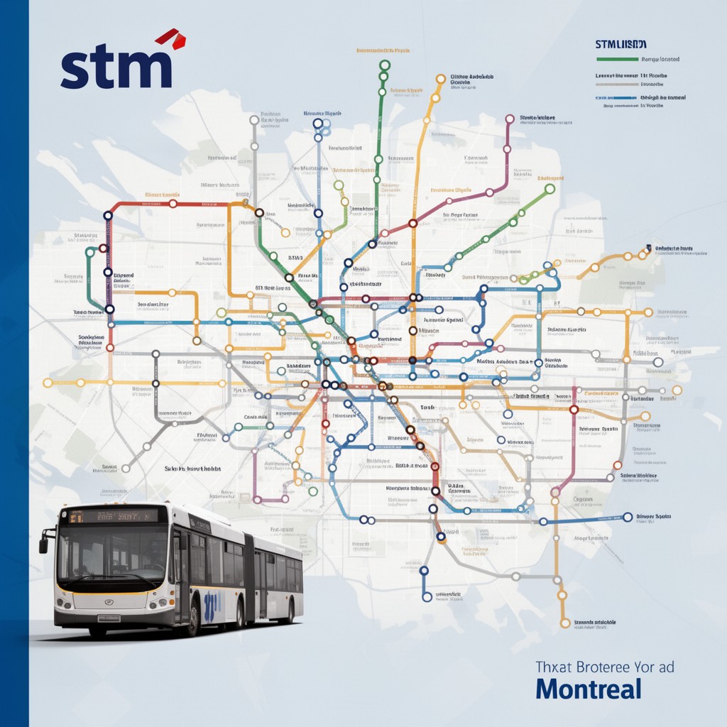 AI-generated illustration of STM bus network