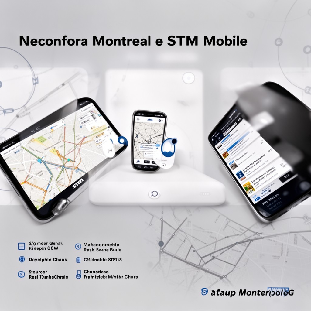 AI-generated illustration of STM mobile app