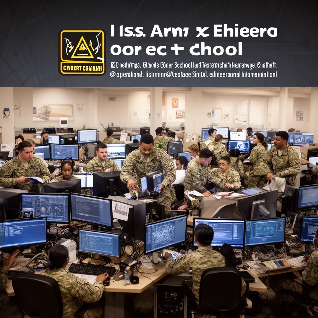 AI-generated illustration of U.S. Army Cyber School