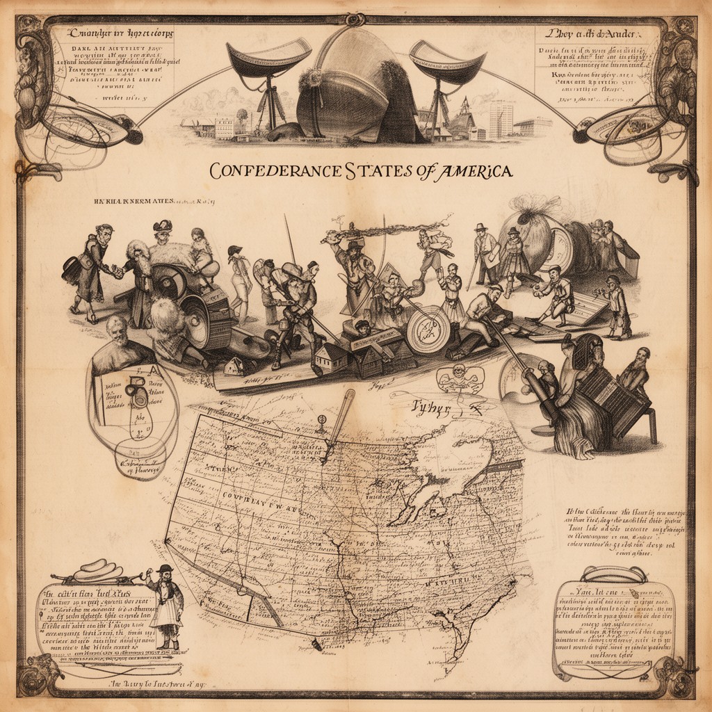 AI-generated illustration of Confederate States of America