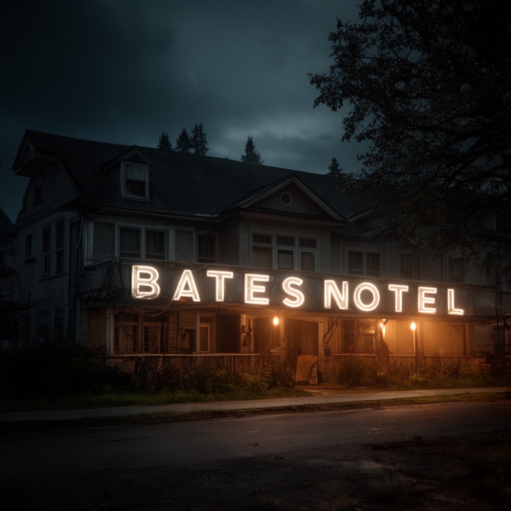 AI-generated illustration of Bates Motel