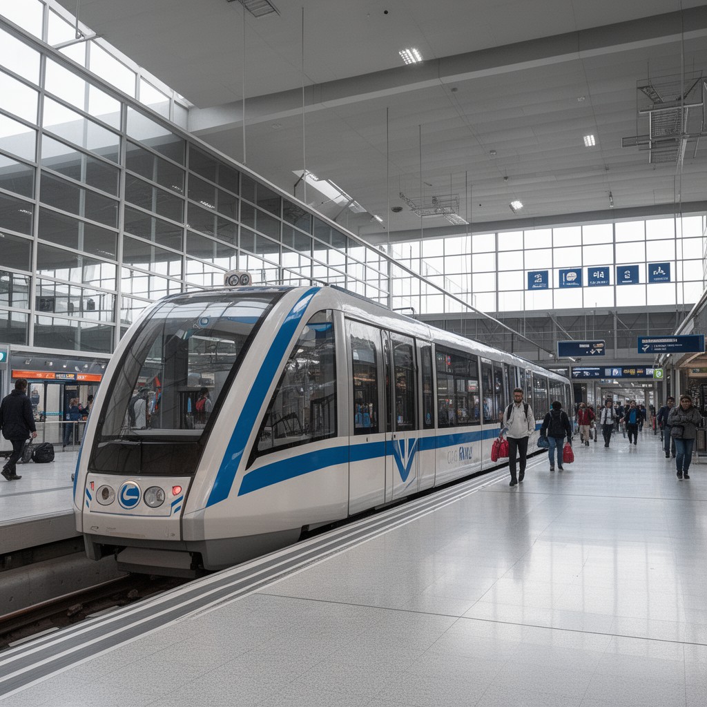 AI-generated illustration of CDGVAL automated people mover