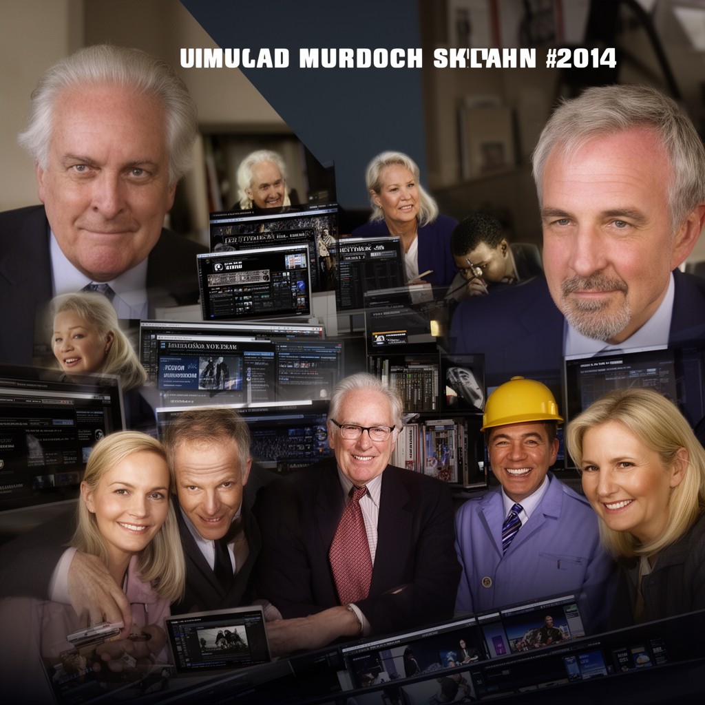 AI-generated illustration of Murdoch family