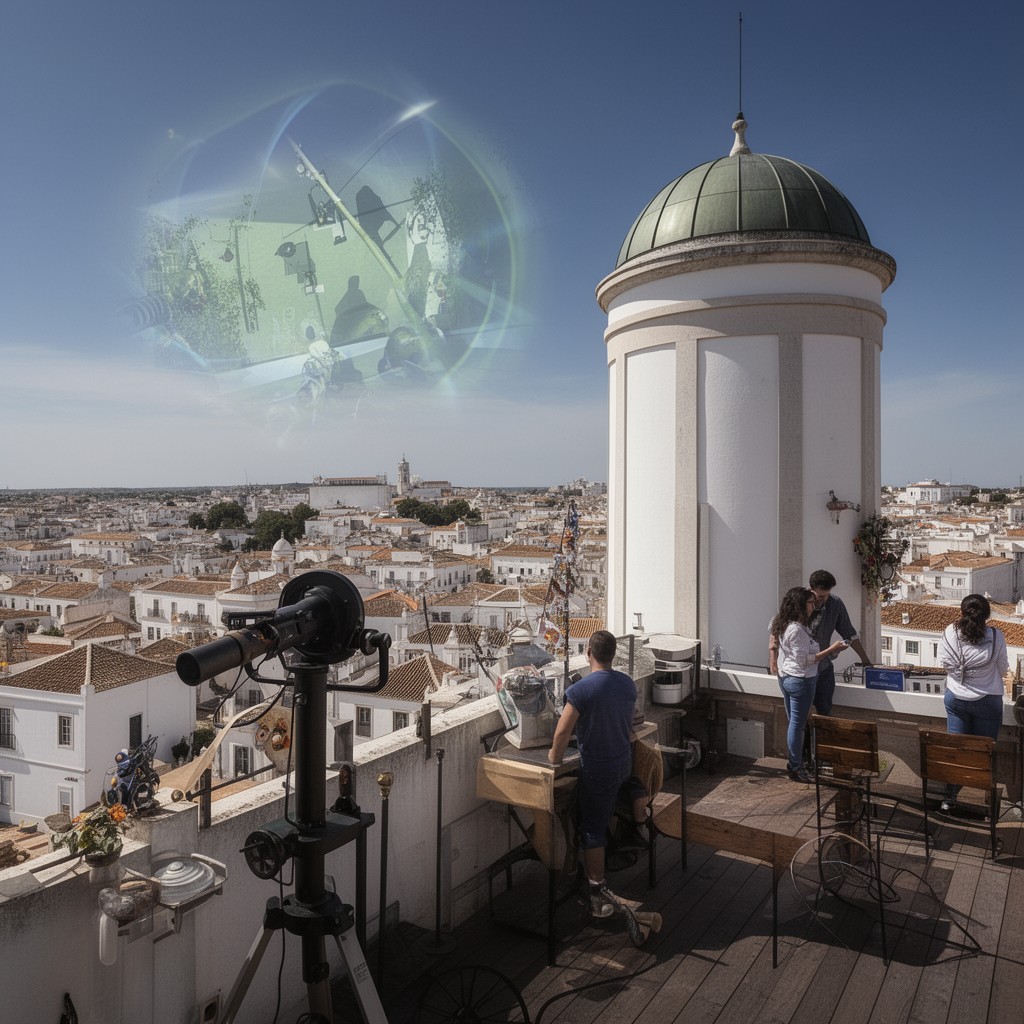 AI-generated illustration of Camera Obscura de Tavira