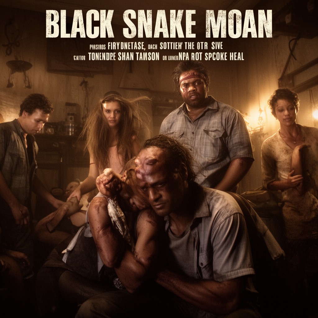 AI-generated illustration of Black Snake Moan