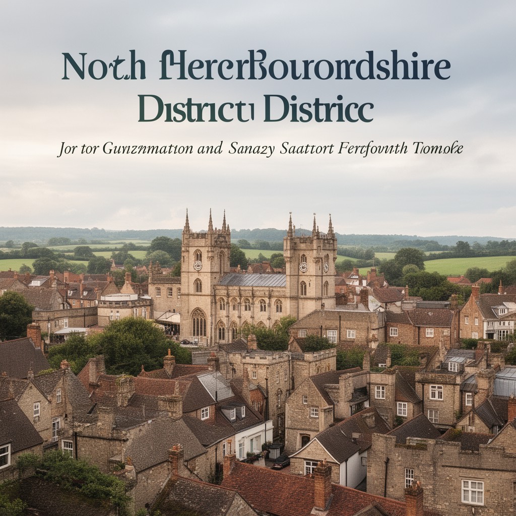 AI-generated illustration of North Hertfordshire district