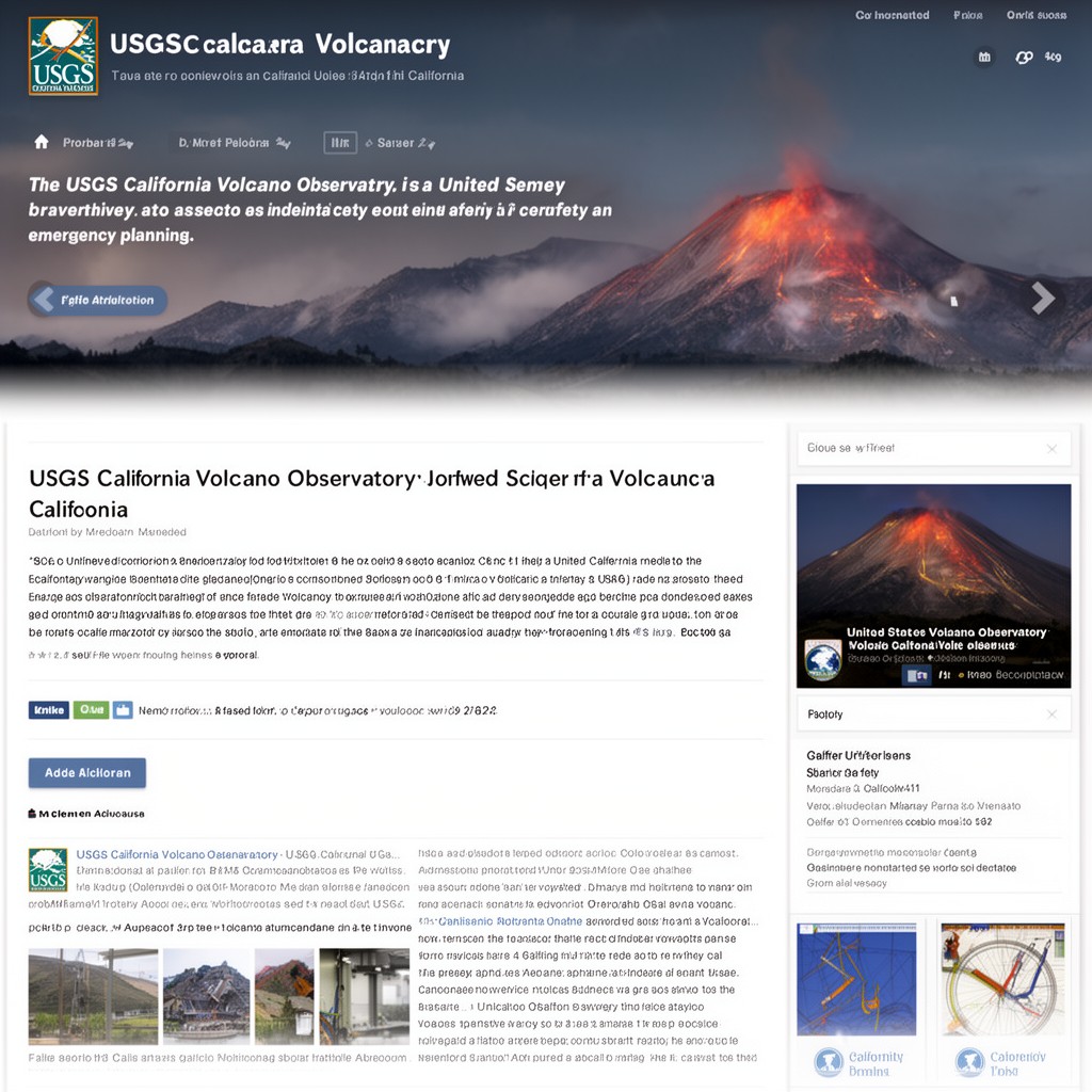 AI-generated illustration of USGS California Volcano Observatory