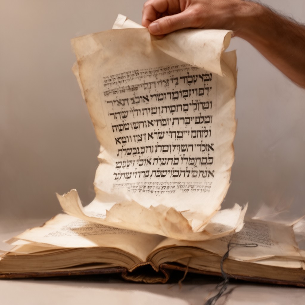 AI-generated illustration of Vidui (confessional prayer)