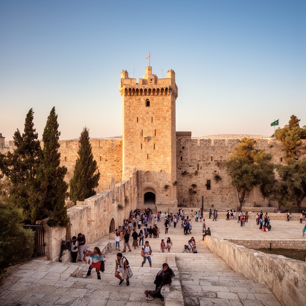 AI-generated illustration of Tower of David