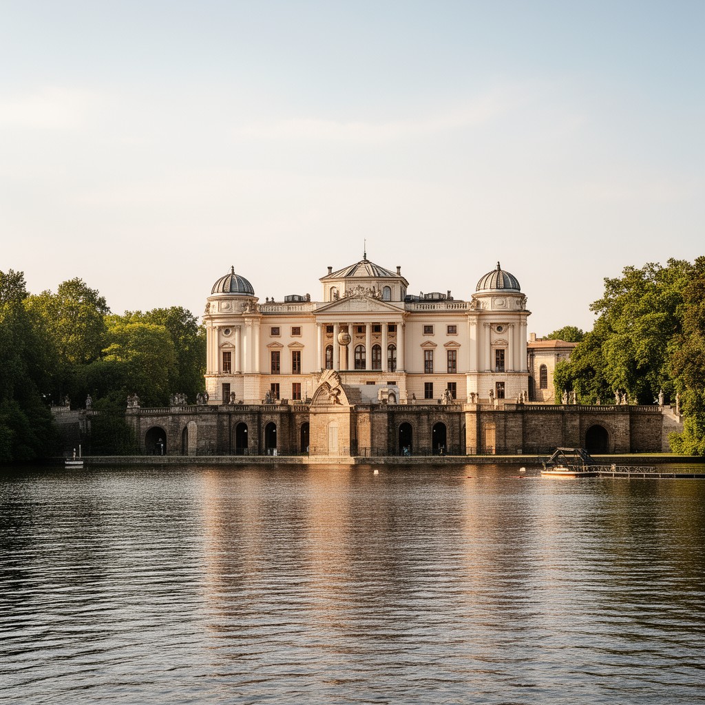 AI-generated illustration of Schloss Glienicke