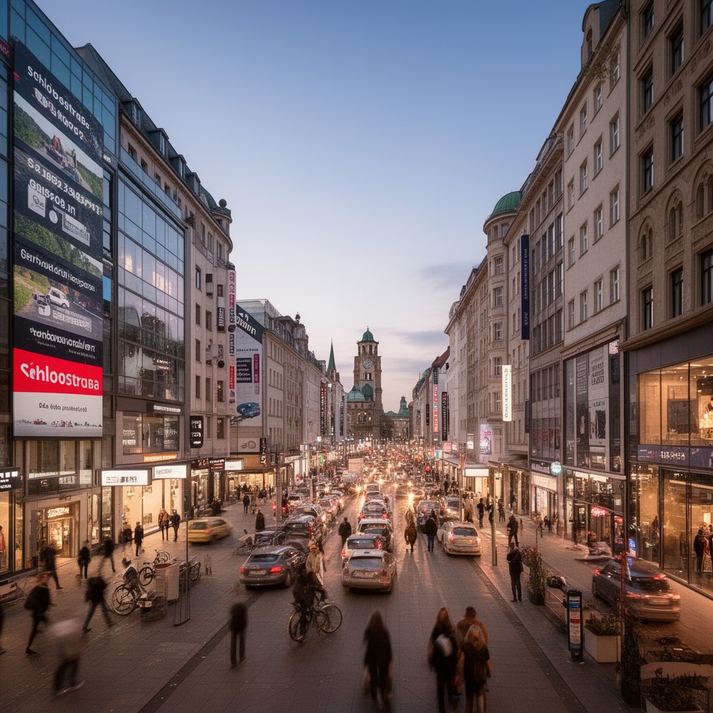 AI-generated illustration of Schloßstraße (Berlin)