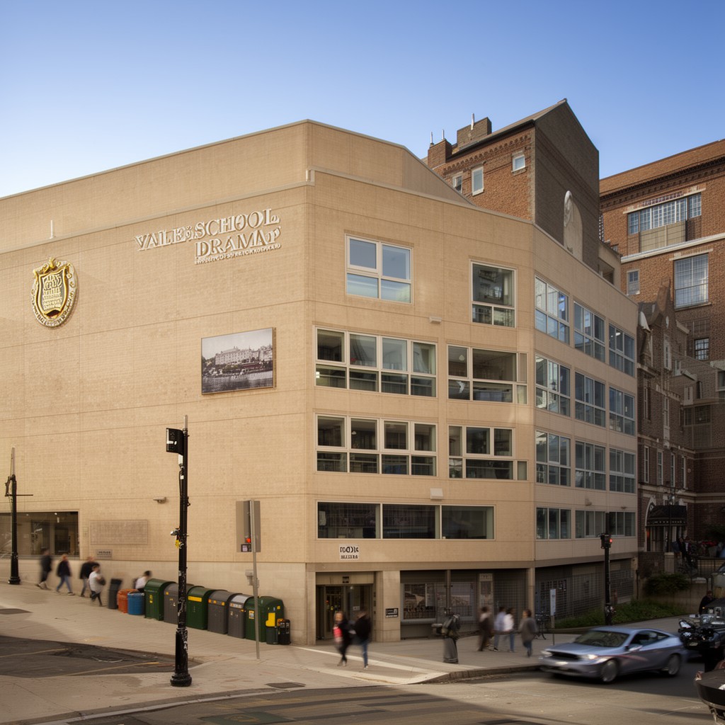 AI-generated illustration of Yale School of Drama facilities