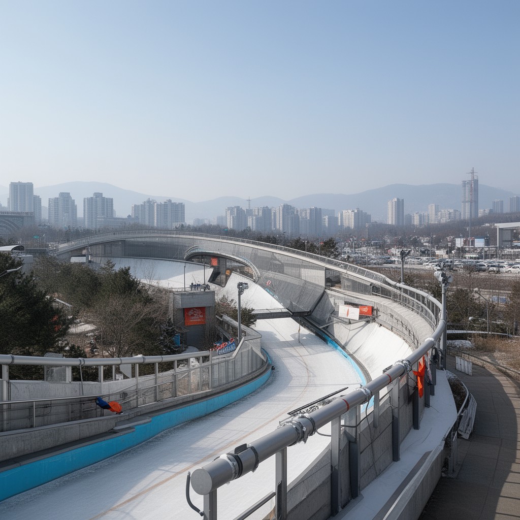 AI-generated illustration of National Sliding Centre