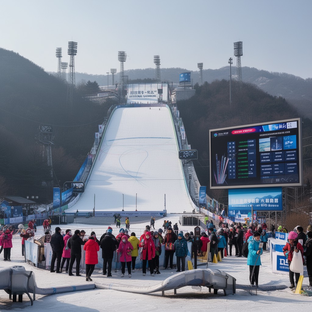 AI-generated illustration of National Ski Jumping Centre