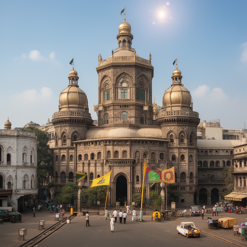 AI-generated illustration of Bombay Parsi Punchayet