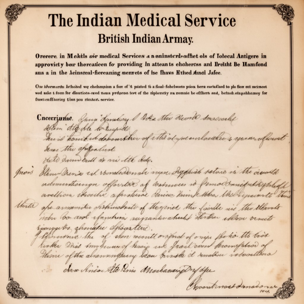 AI-generated illustration of Indian Medical Service