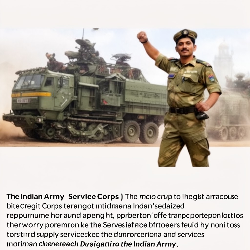 AI-generated illustration of Indian Army Service Corps