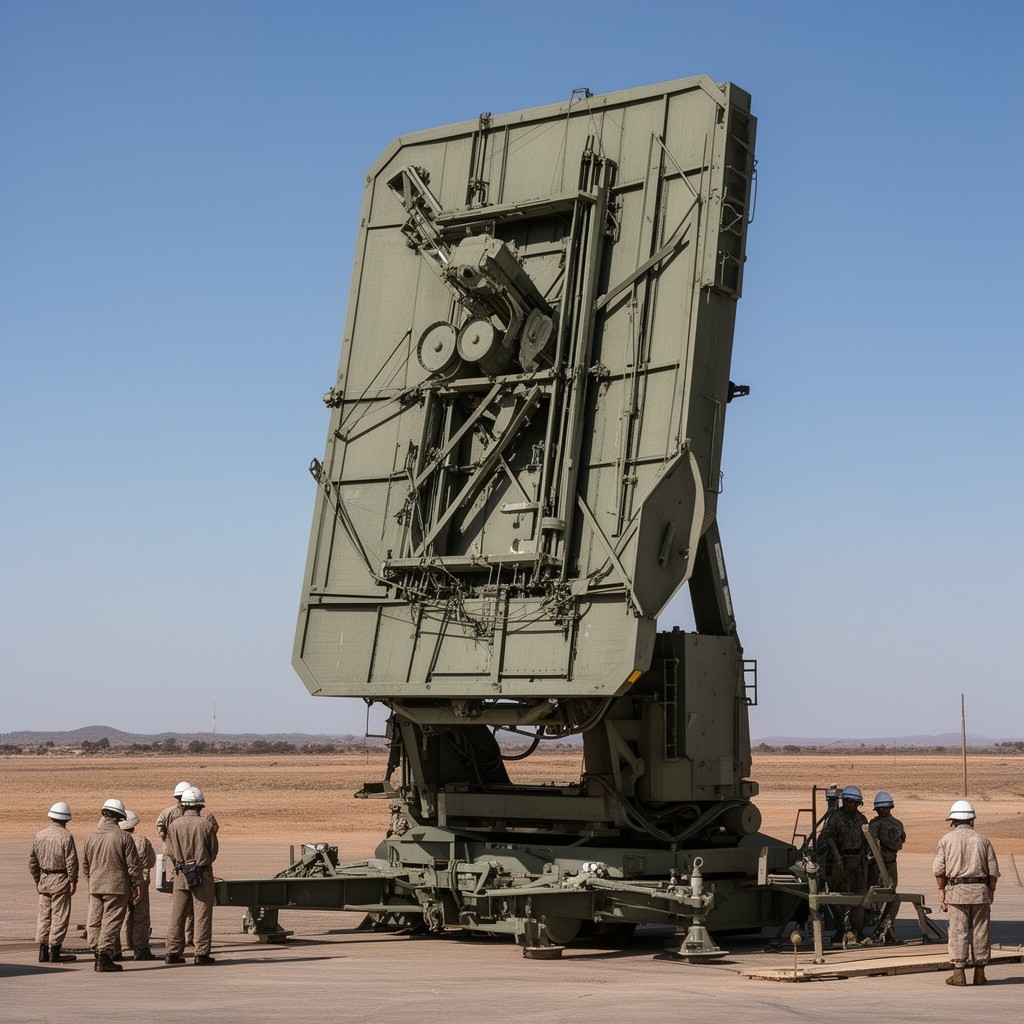 AI-generated illustration of AN/TPY-2 radar