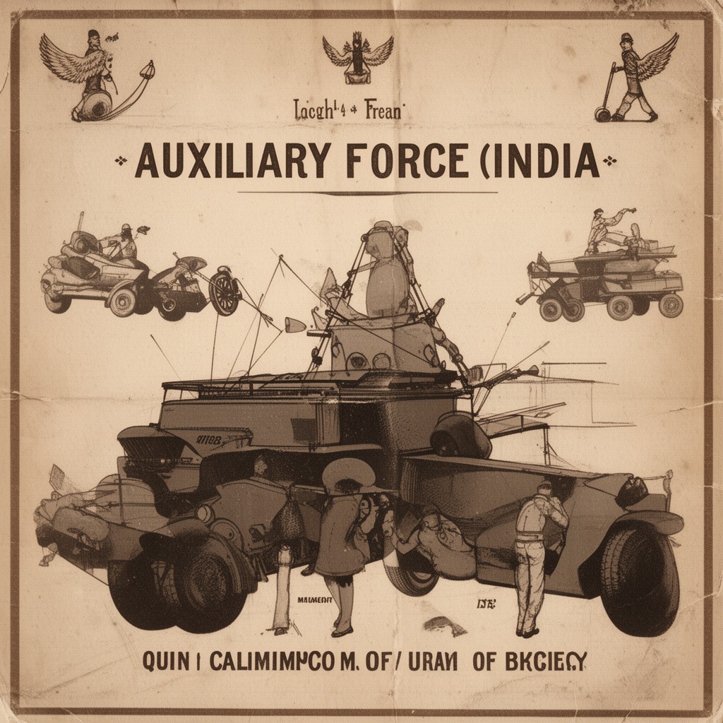 AI-generated illustration of Auxiliary Force (India)