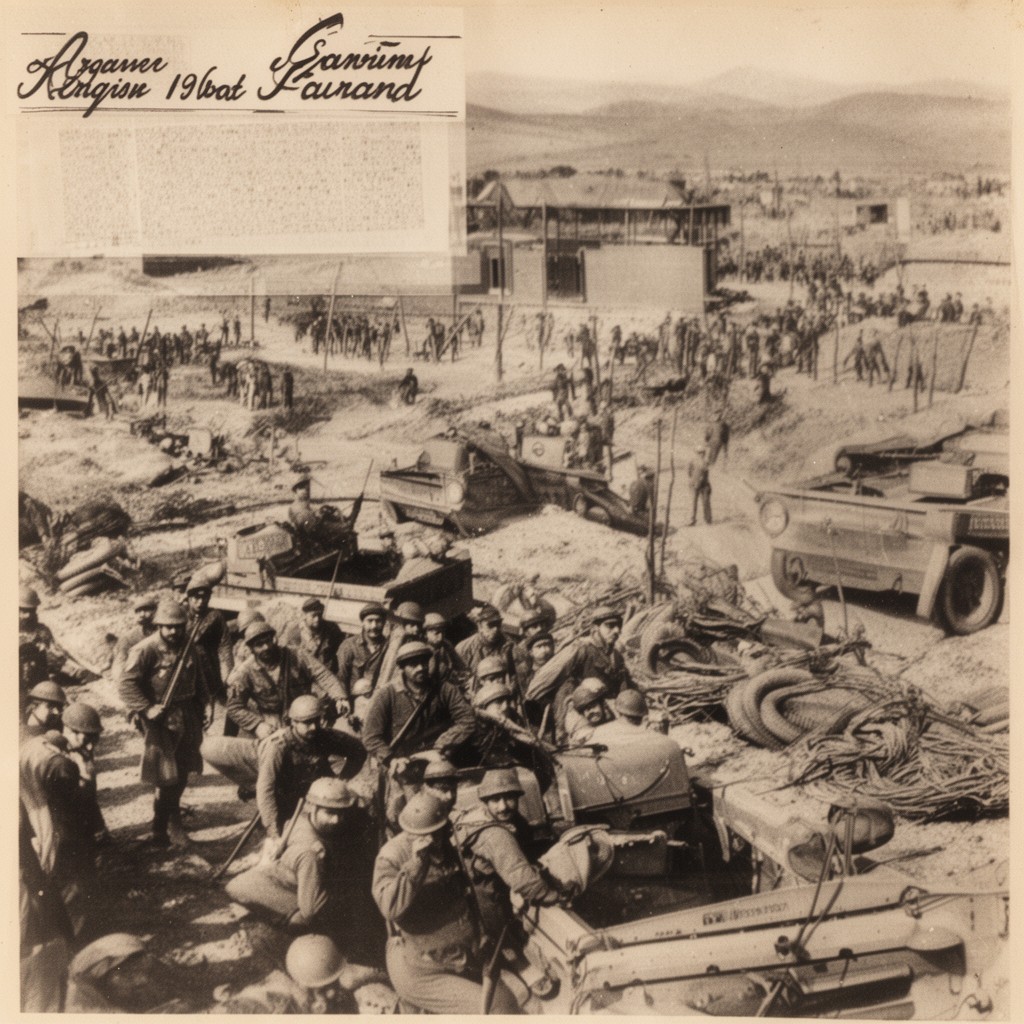 AI-generated illustration of Iran campaign (Anglo-Soviet invasion of Iran)