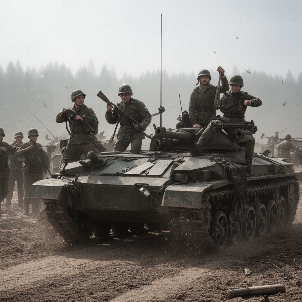 AI-generated illustration of Czechoslovak Army