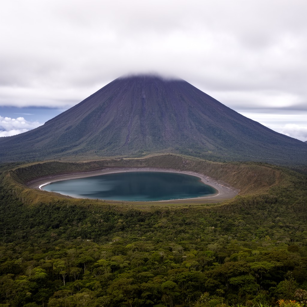 AI-generated illustration of Poás