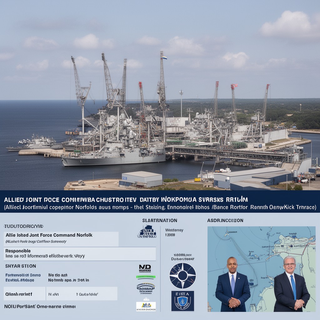 AI-generated illustration of Allied Joint Force Command Norfolk