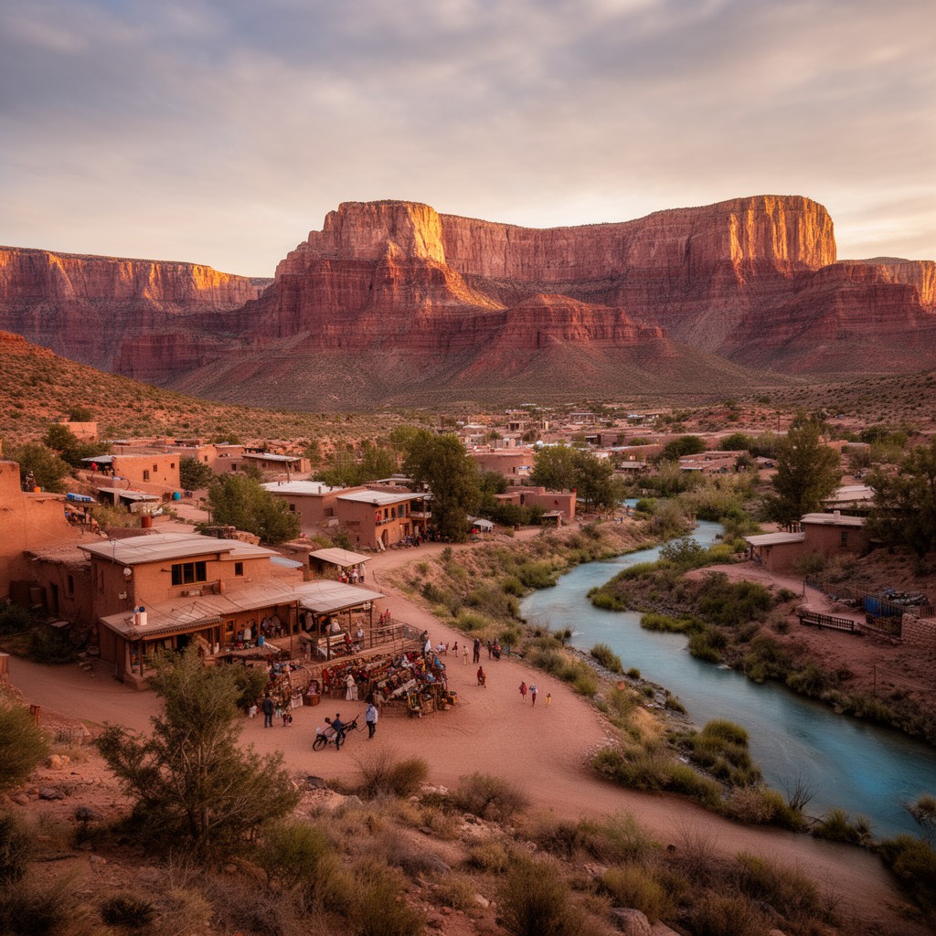 AI-generated illustration of Supai, Arizona