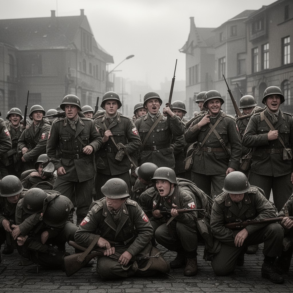 AI-generated illustration of Polish forces