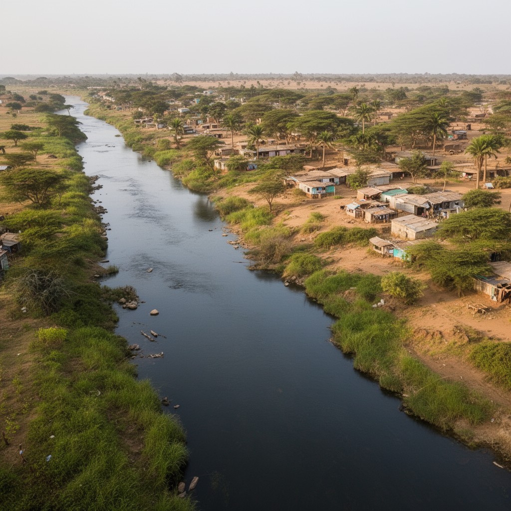 AI-generated illustration of Jubba River