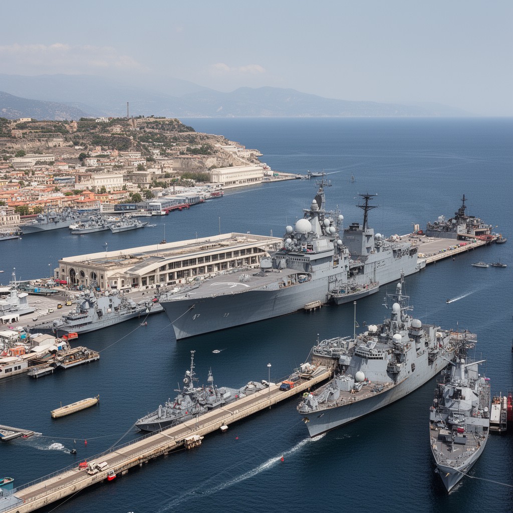 AI-generated illustration of Augusta Naval Base