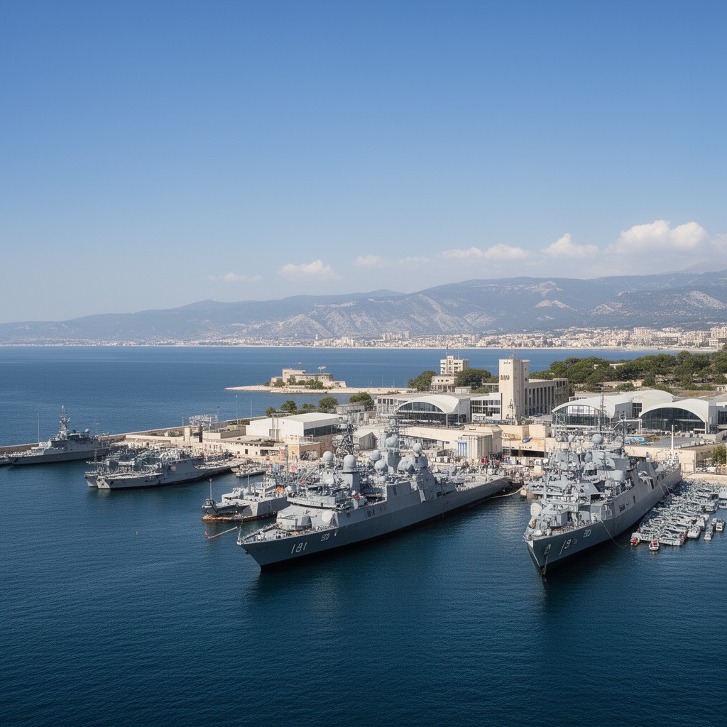AI-generated illustration of Brindisi Naval Base