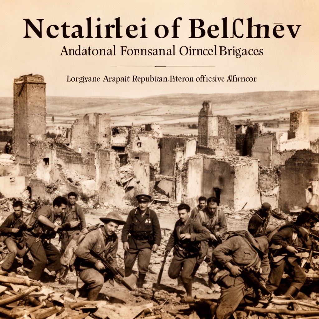 AI-generated illustration of Battle of Belchite