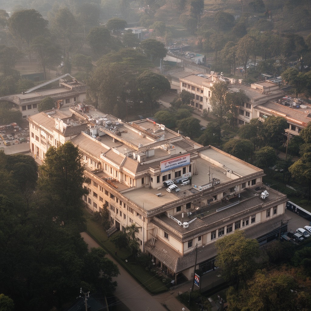 AI-generated illustration of Indian Military Academy, Dehradun