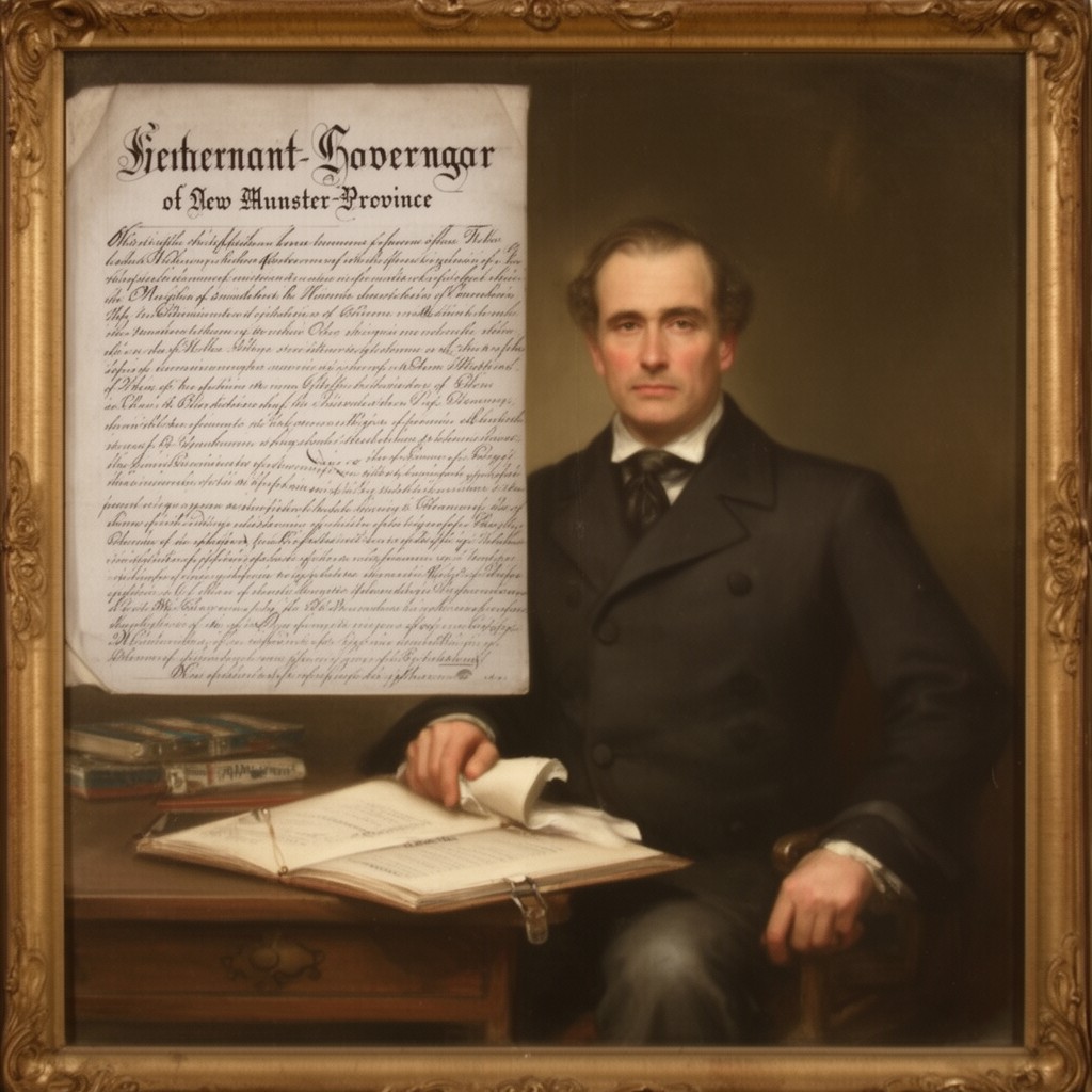 AI-generated illustration of Lieutenant-Governor of New Munster Province