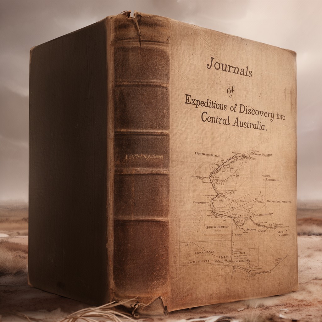 AI-generated illustration of Journals of Expeditions of Discovery into Central Australia
