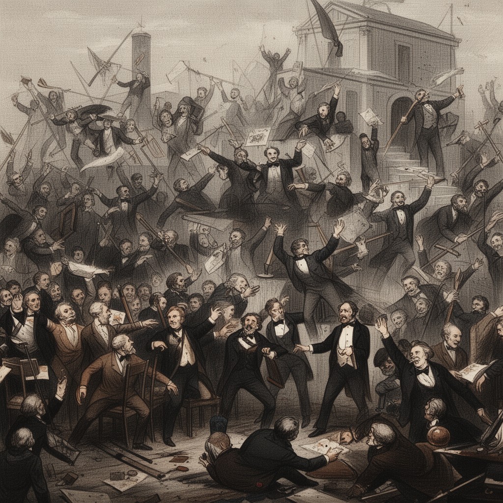 AI-generated illustration of Eyre controversy in Britain