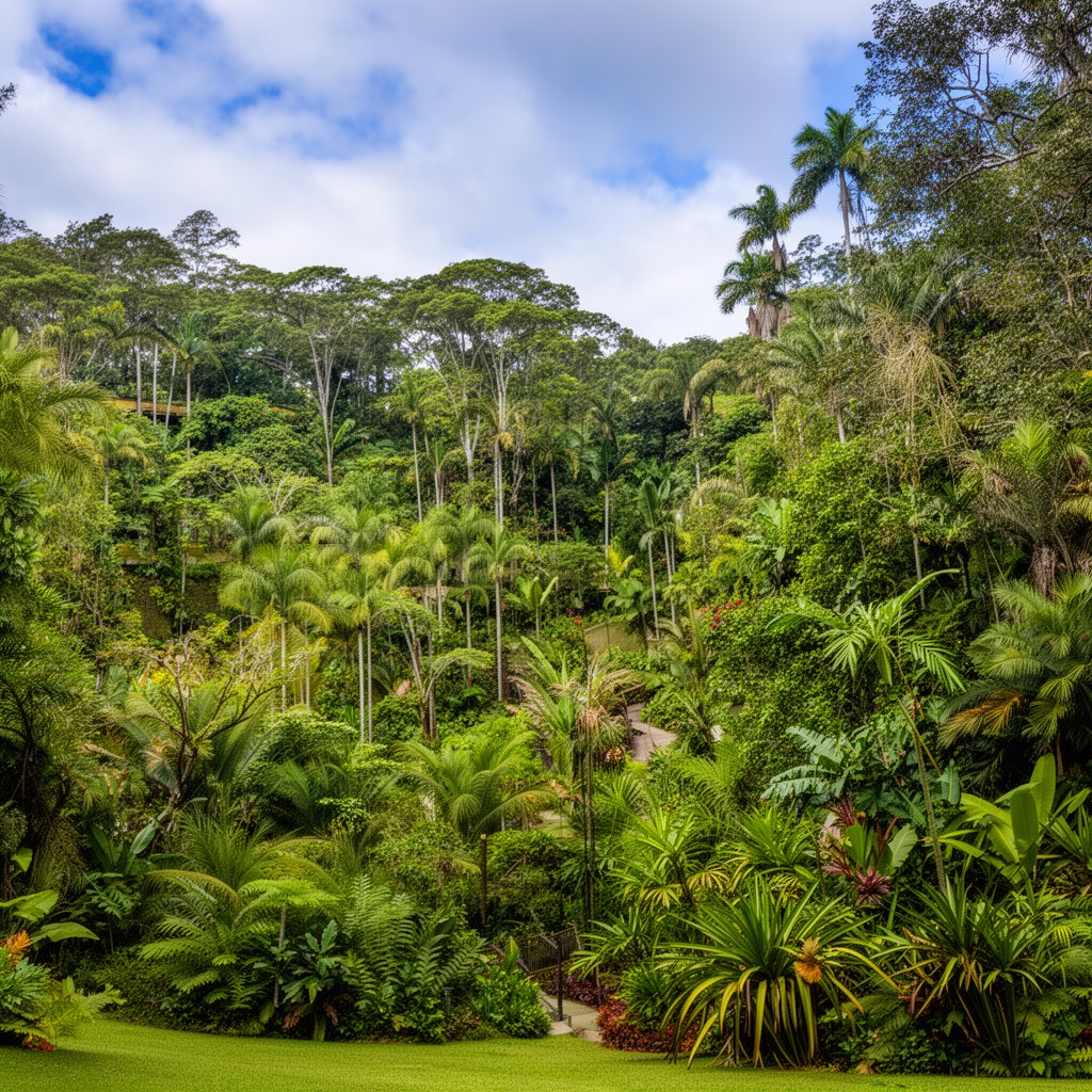 AI-generated illustration of Cairns Botanic Gardens