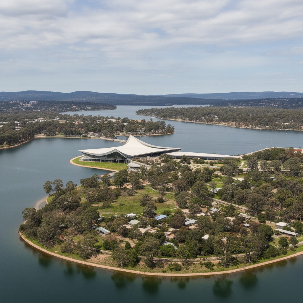 AI-generated illustration of Acton Peninsula