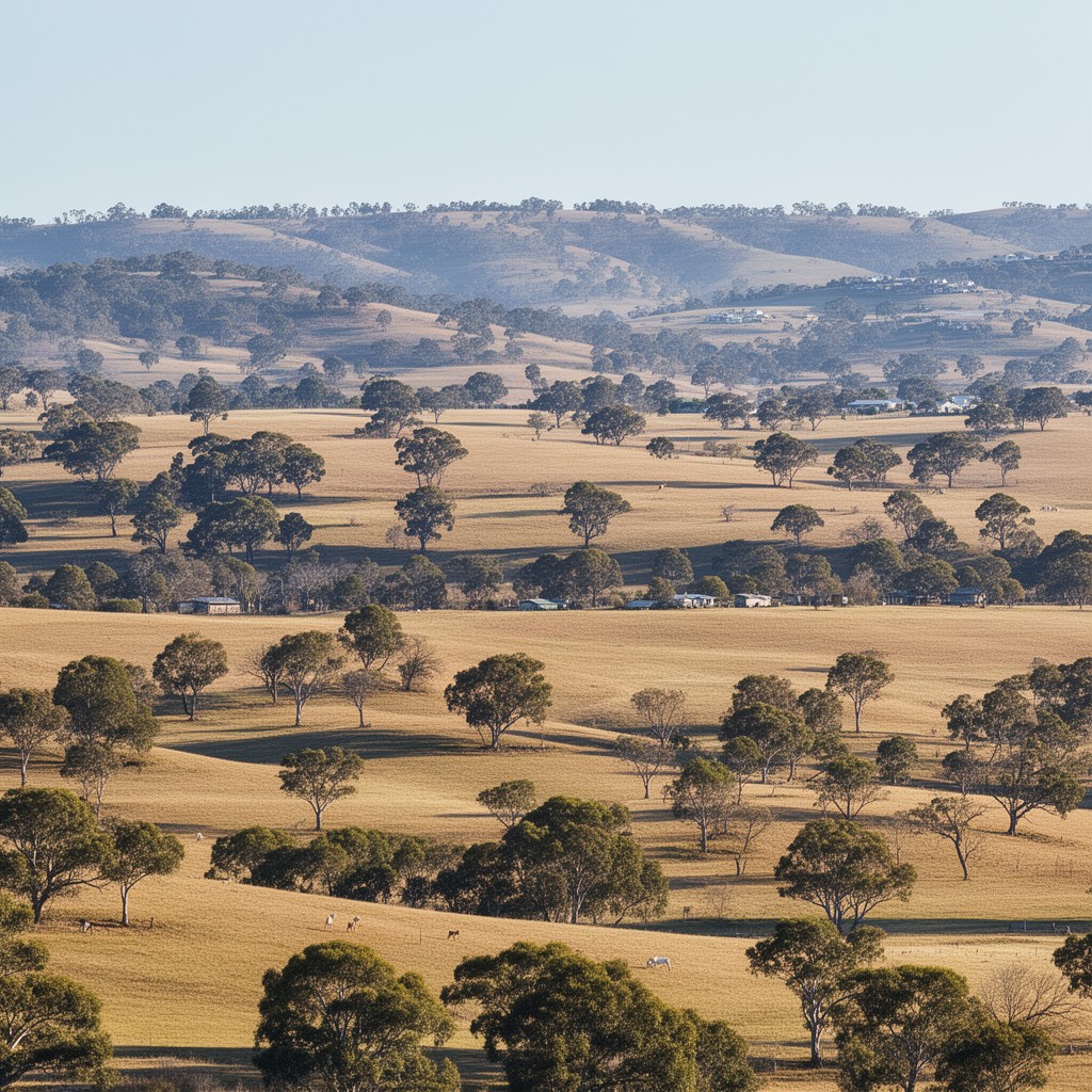 AI-generated illustration of Tamworth Regional Council area