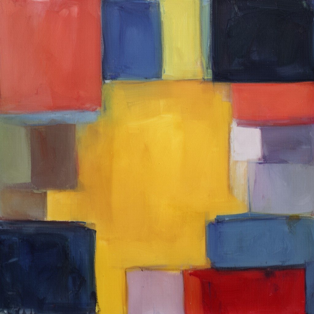 AI-generated illustration of Color Field painting