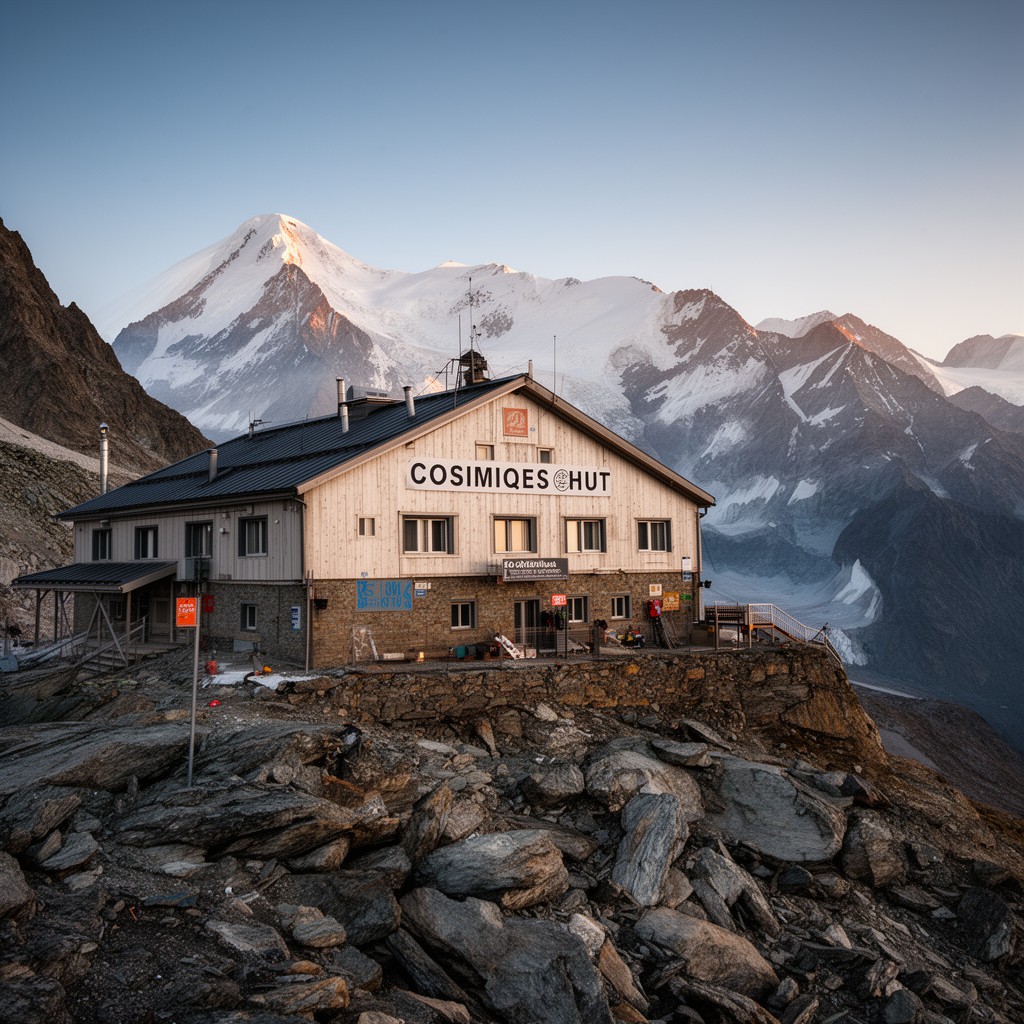 AI-generated illustration of Cosmiques Hut