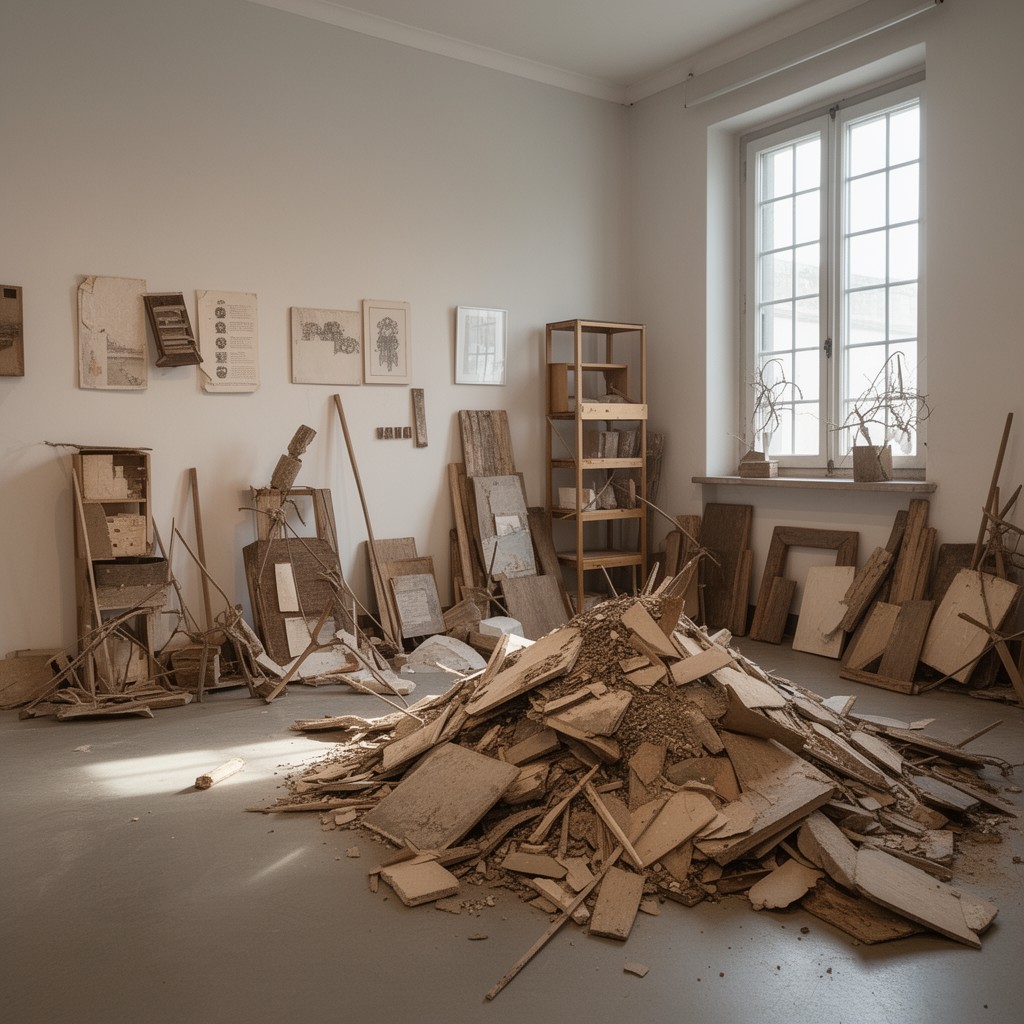 AI-generated illustration of Arte Povera
