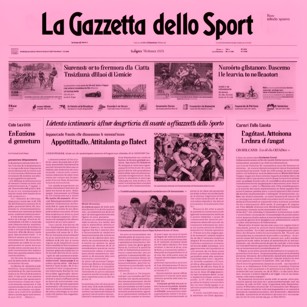 AI-generated illustration of La Gazzetta dello Sport